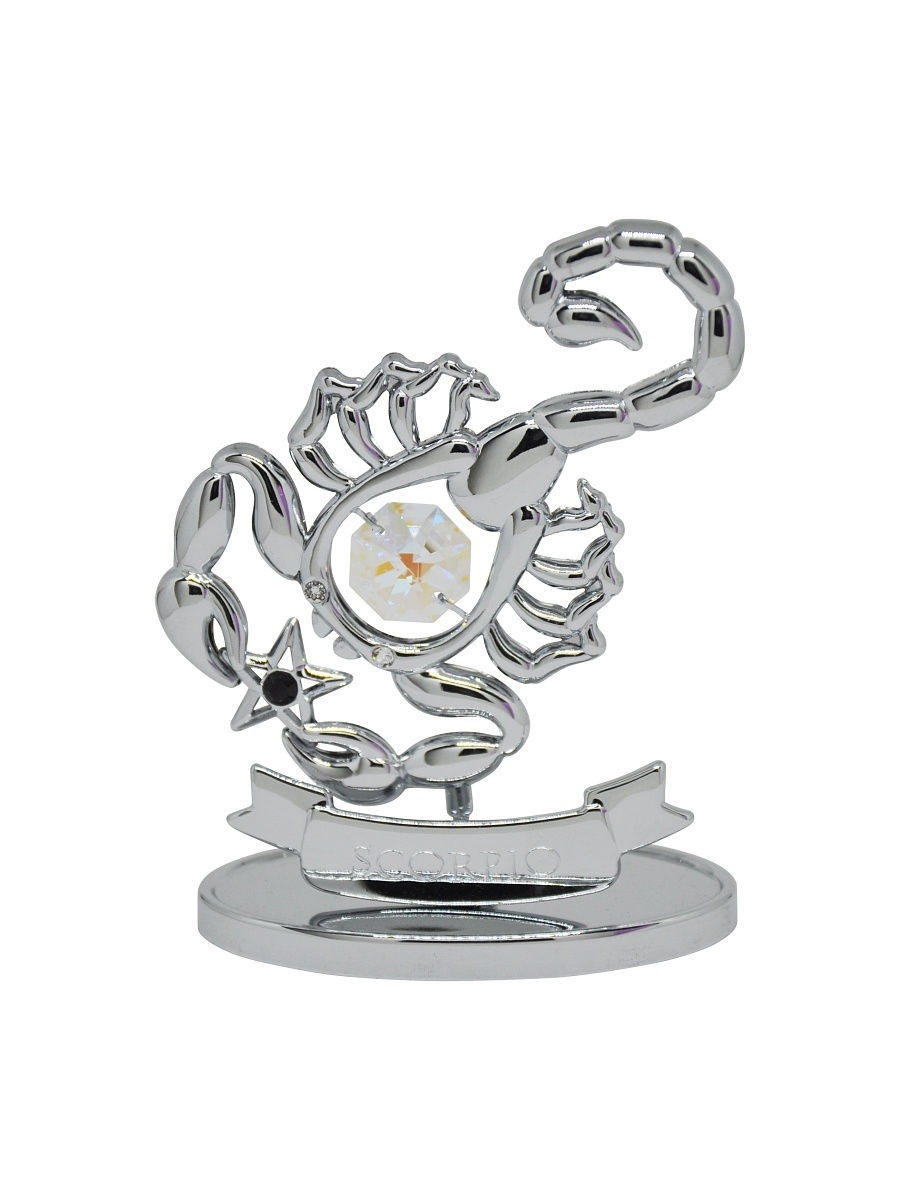 

Фигурка Зодиак Скорпион CRYSTOCRAFT 264-001-CABB серебристый, 264-001-CABB
