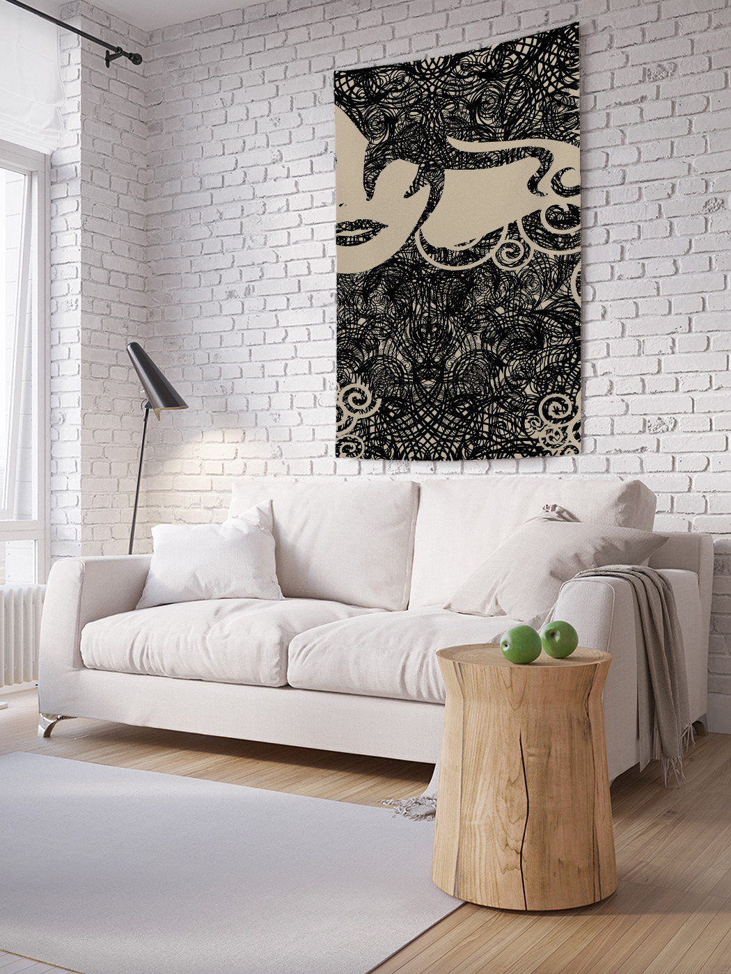 

Вертикальное фотопанно на стену JoyArty Ажуры в портрете 100x150 см, Ажуры в портрете