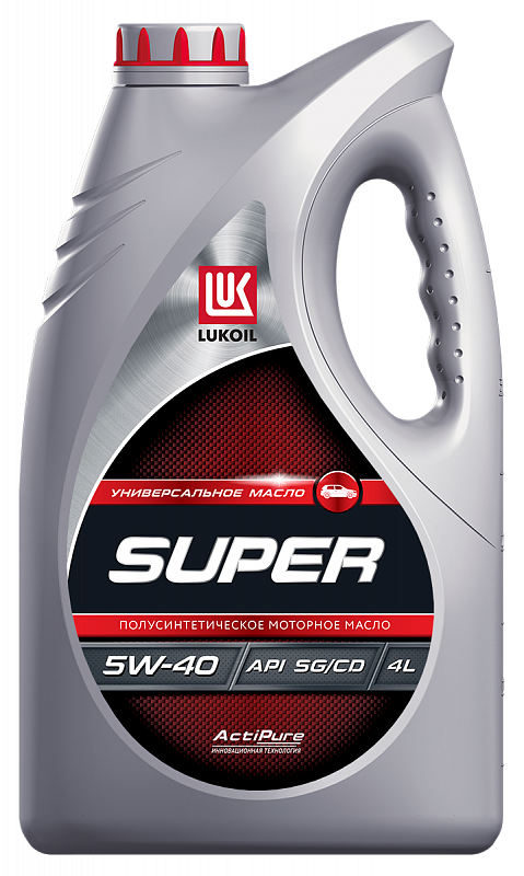 Моторное масло Lukoil полусинтетическое супер SG/CD 5W40 4л