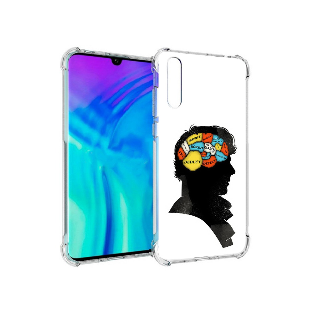 

Чехол MyPads Tocco для Huawei Enjoy 10s темный рисунок, Прозрачный, Tocco