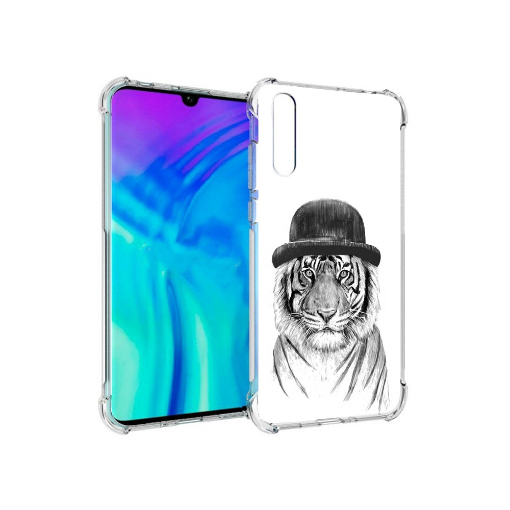 Чехол MyPads Tocco для Huawei Enjoy 10s тигр британец