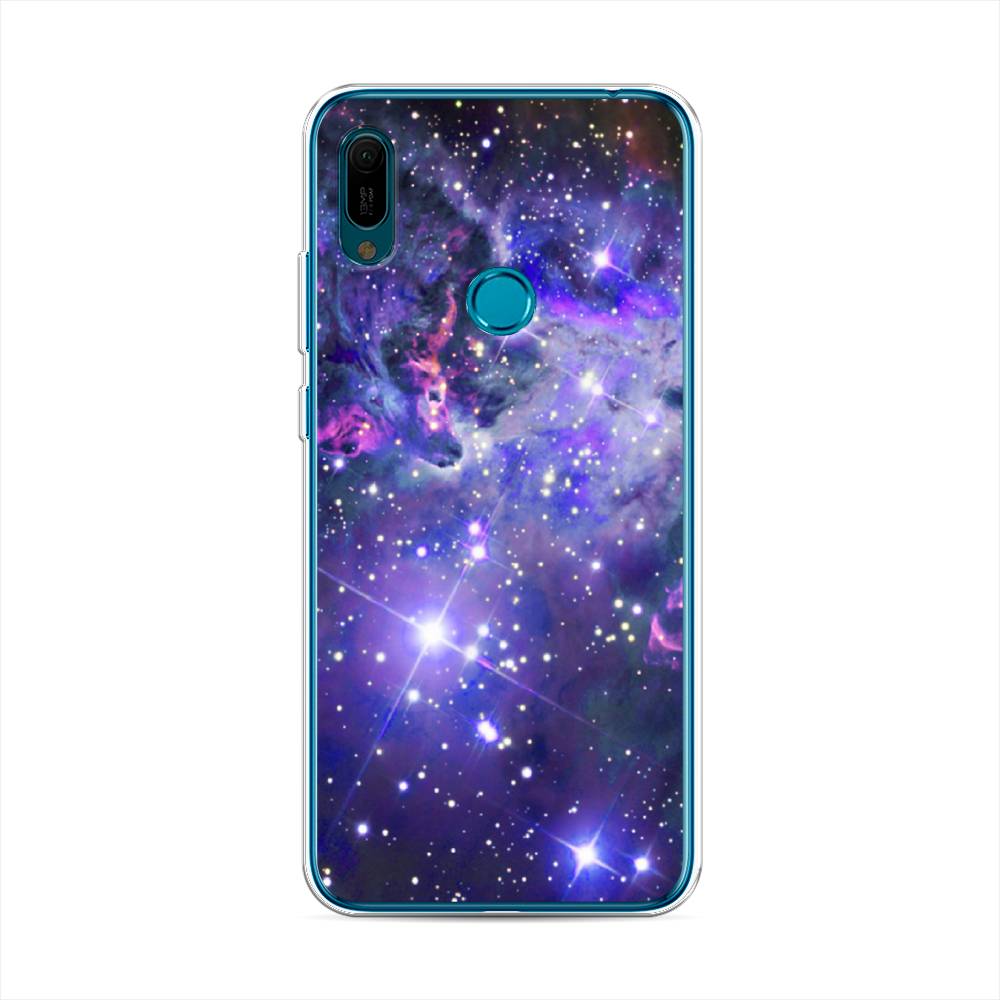 

Чехол Awog на Huawei Y6 2019 "Яркая галактика", Фиолетовый, 68650-4