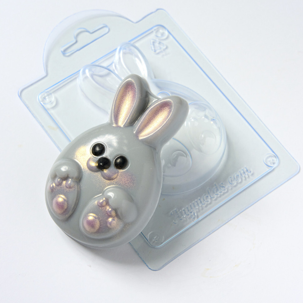 Яйцо Кролик форма из пластика для мыла, шоколада AnyMolds