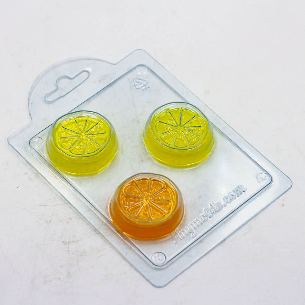 

Долька лимона мини форма из пластика для мыла, шоколада AnyMolds