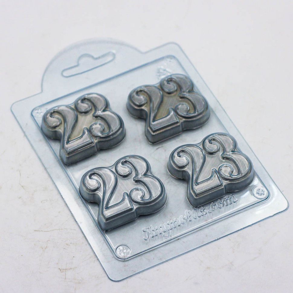 

23 цифры мини форма из пластика для мыла, шоколада AnyMolds