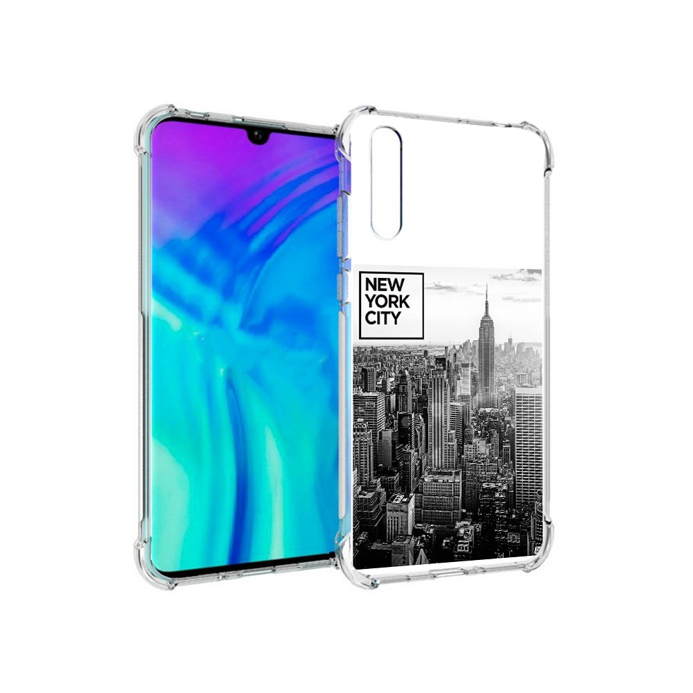 Чехол MyPads Tocco для Huawei Enjoy 10s черно белый ньюерк