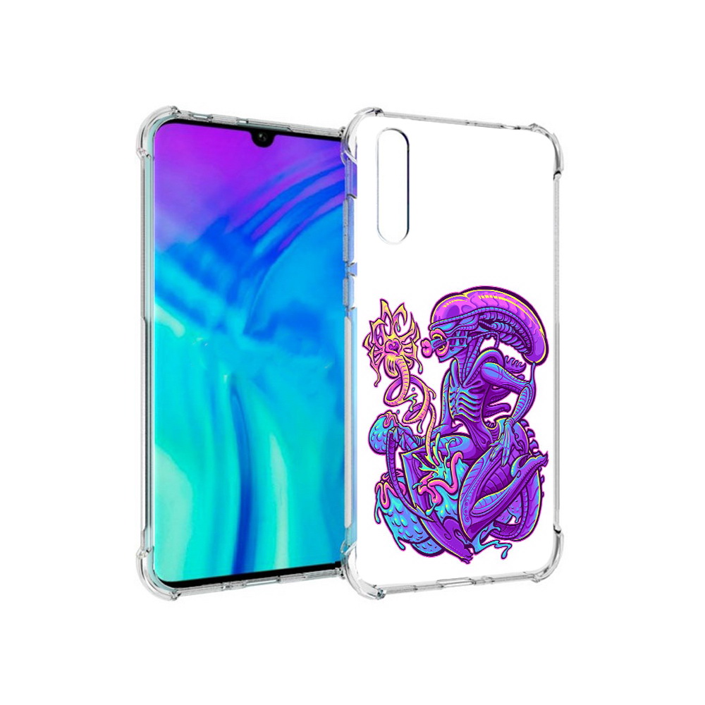 

Чехол MyPads Tocco для Huawei Enjoy 10s чужой фиолетовый цвет, Прозрачный, Tocco