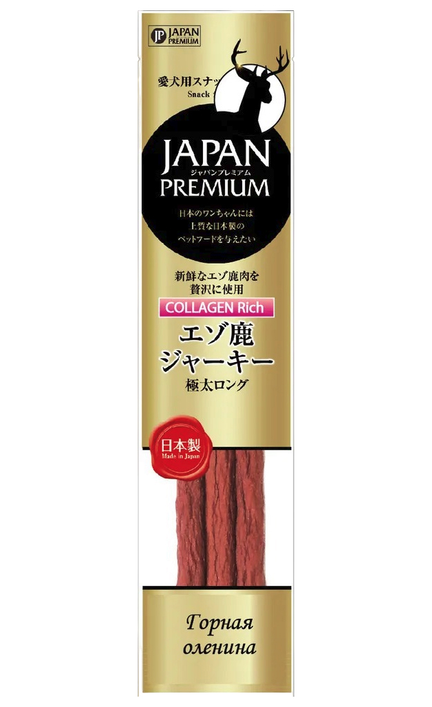 Лакомство для собак Japan Premium Pet Олень, длинные колбаски с коллагеном, 45 г