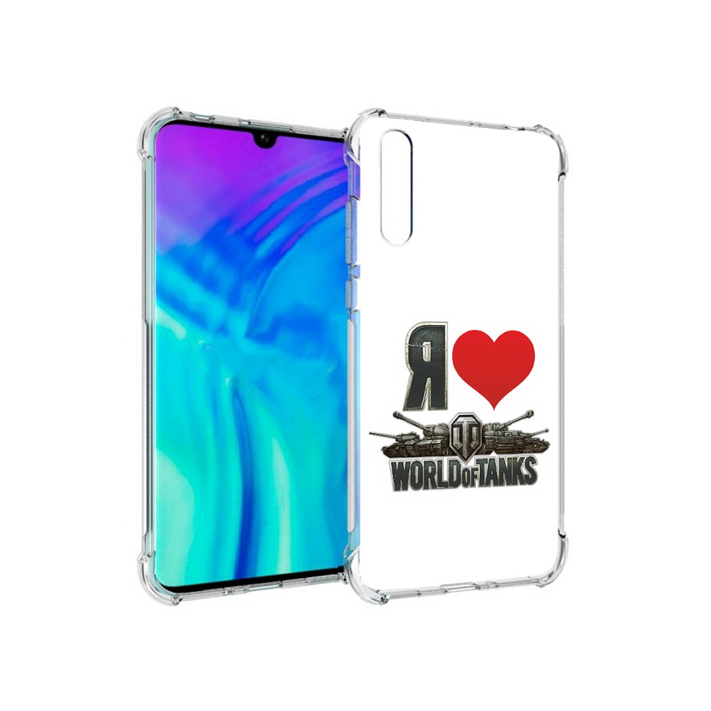 

Чехол MyPads Tocco для Huawei Enjoy 10s я люблю ворлд оф танк, Прозрачный, Tocco