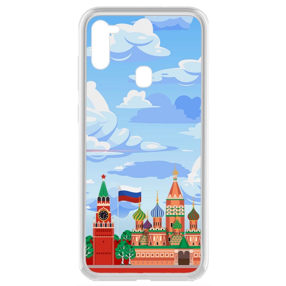 

Чехол-накладка Krutoff Clear Case Красная Площадь для Samsung Galaxy M11 (M115)