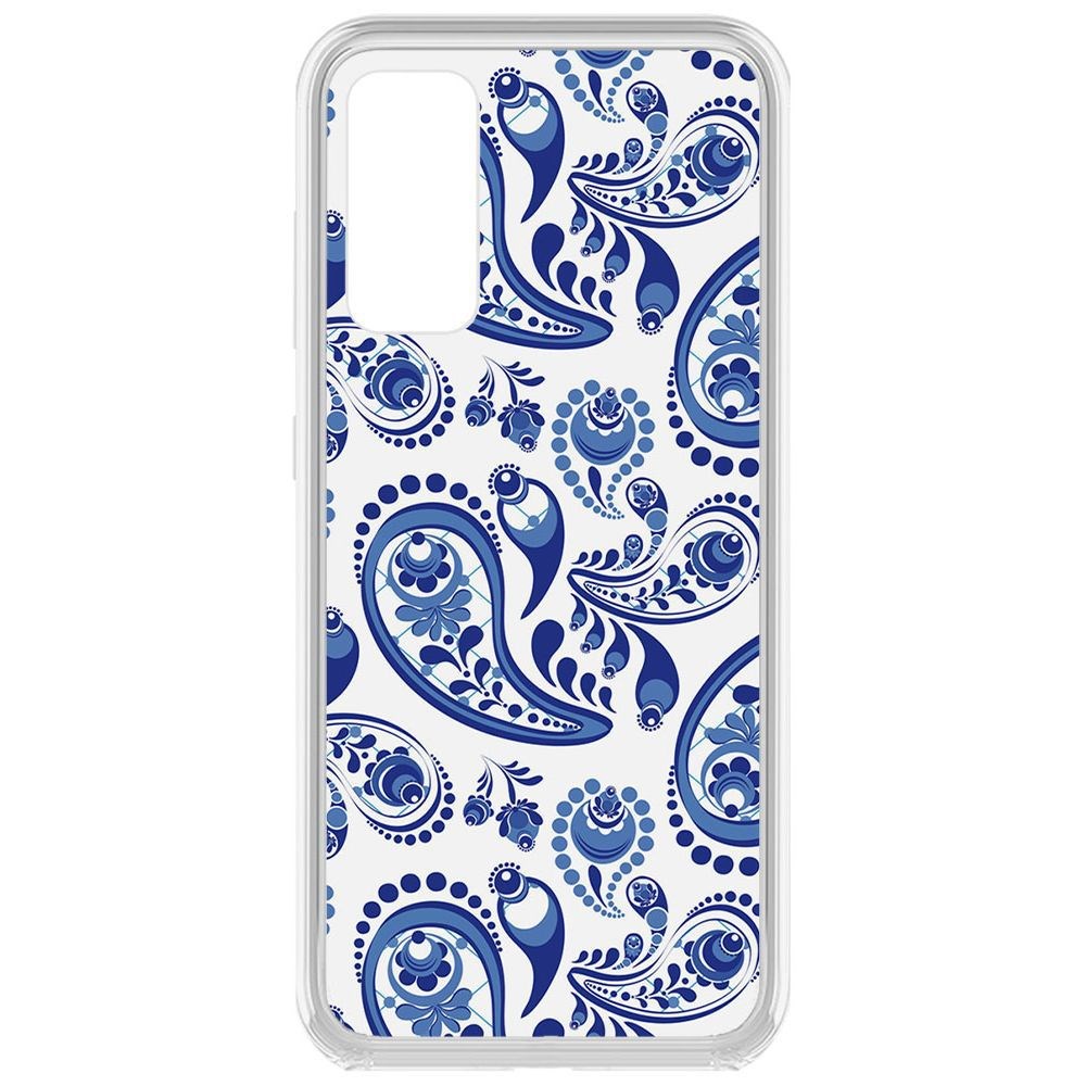 

Чехол-накладка Krutoff Clear Case Гжель для Samsung Galaxy S20 FE