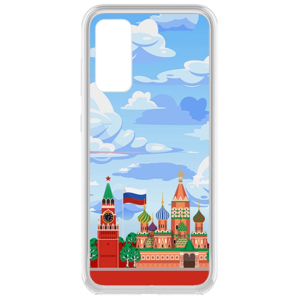 

Чехол-накладка Krutoff Clear Case Красная Площадь для Samsung Galaxy S20 FE