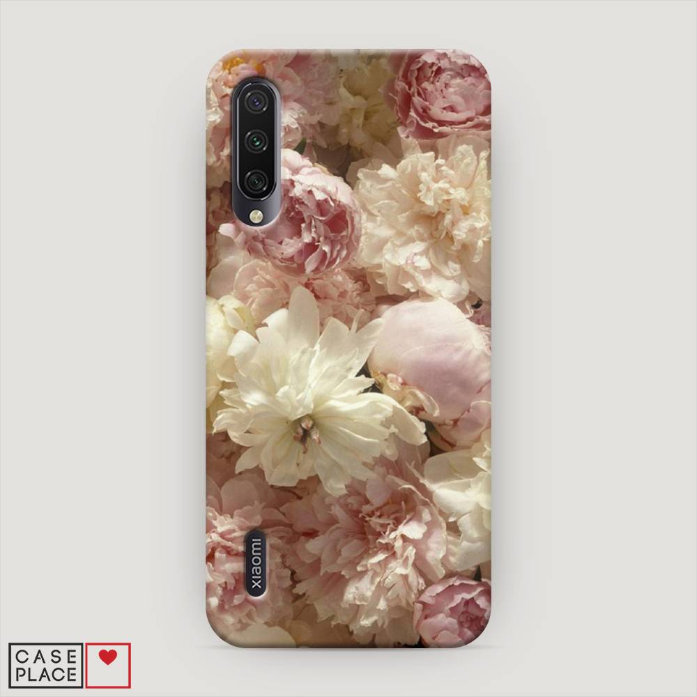

Пластиковый чехол "Пионы светлые" на Xiaomi Mi CC9E, 35920-6
