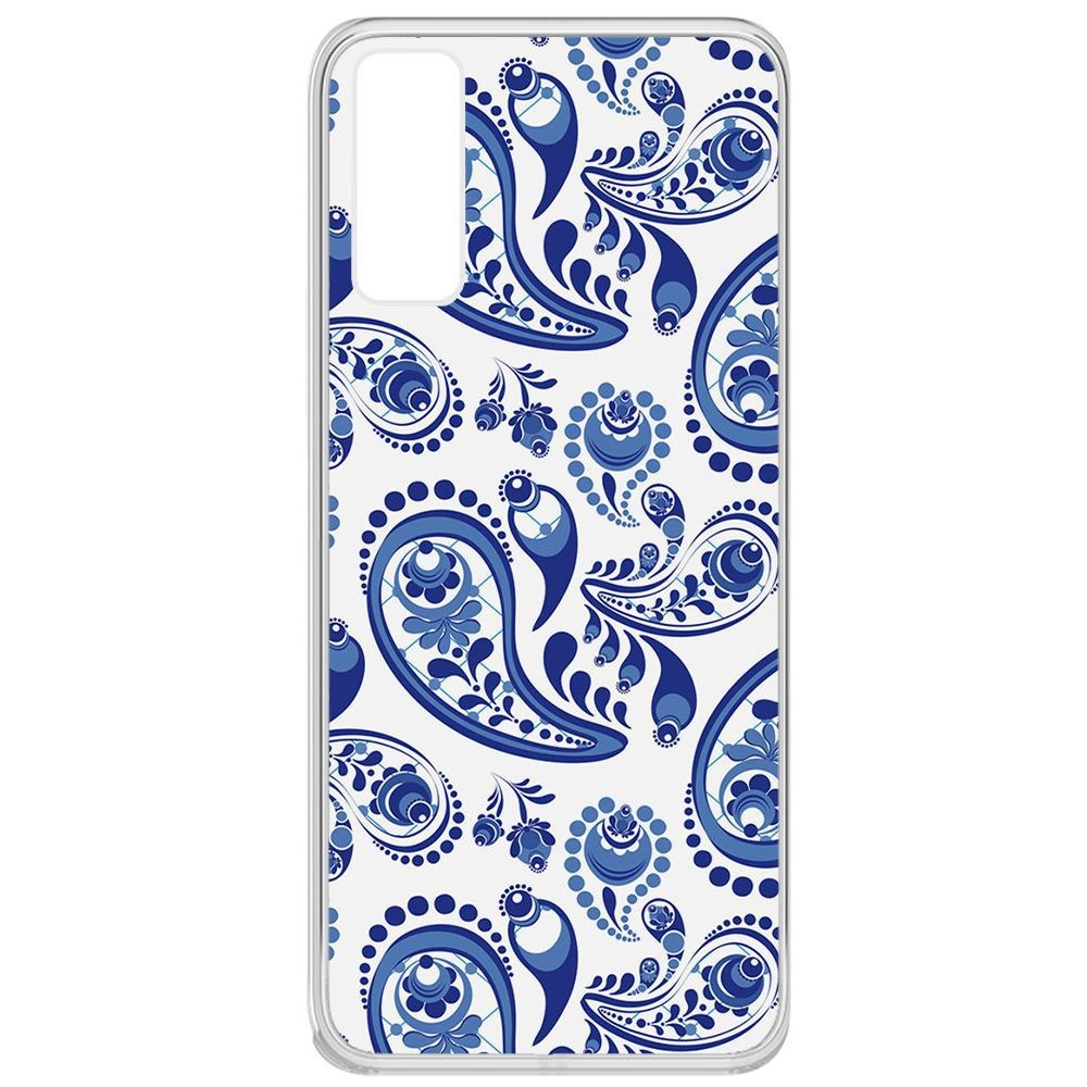 

Чехол-накладка Krutoff Clear Case Гжель для Vivo Y20