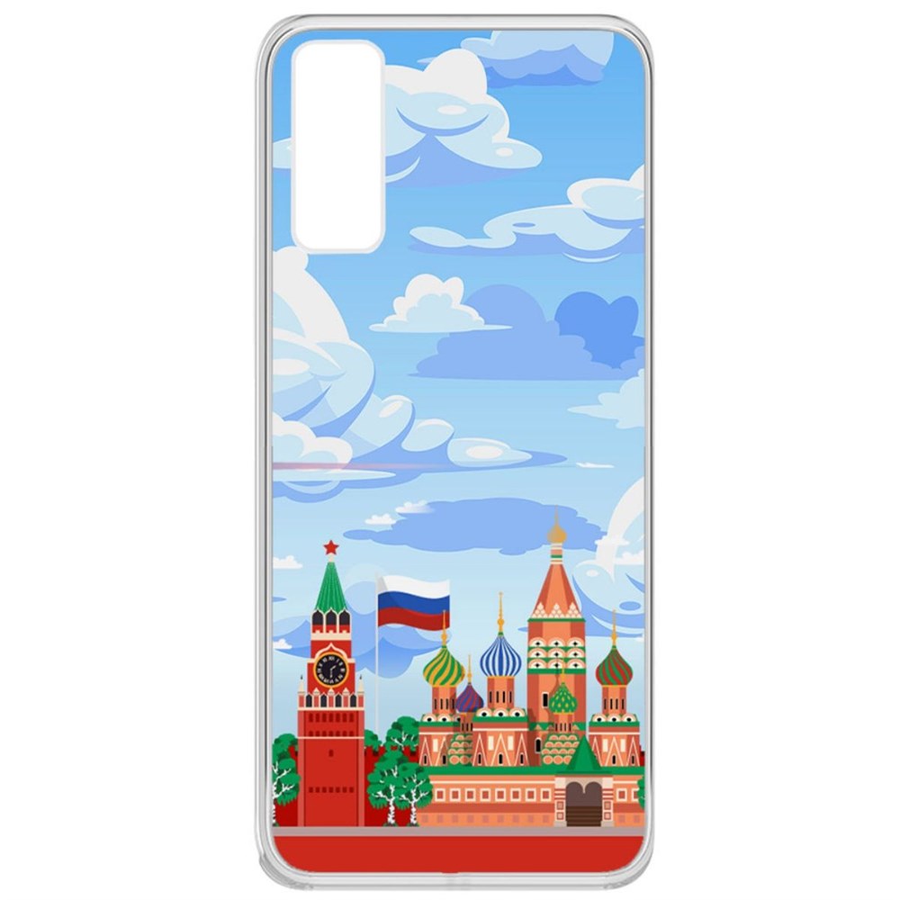

Чехол-накладка Krutoff Clear Case Красная Площадь для Vivo Y20