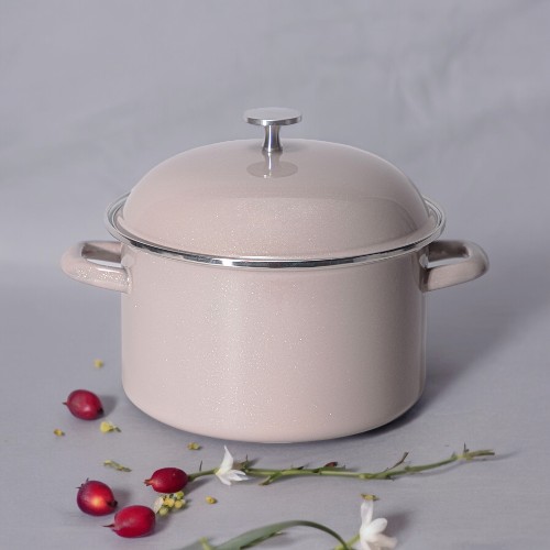 

Кастрюля Agness с крышкой, эмалированная сталь, 3,5 л, Розовый