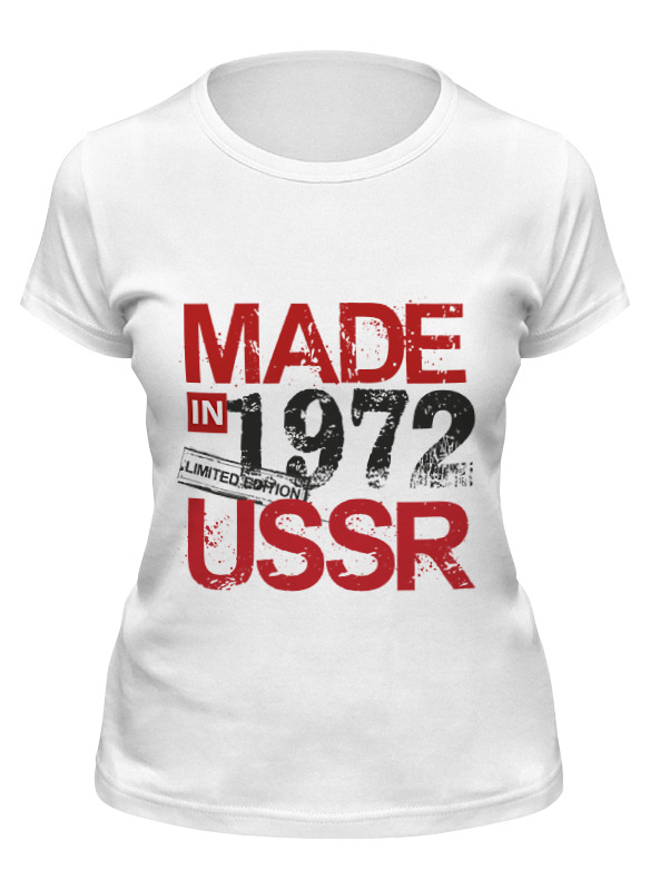 

Футболка женская Printio 1972 год рождения белая XL, Белый, 1972 год рождения