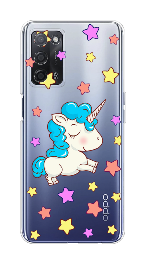 

Чехол Awog на Oppo A55 5G "Звездный единорог", Разноцветный, 256250-2