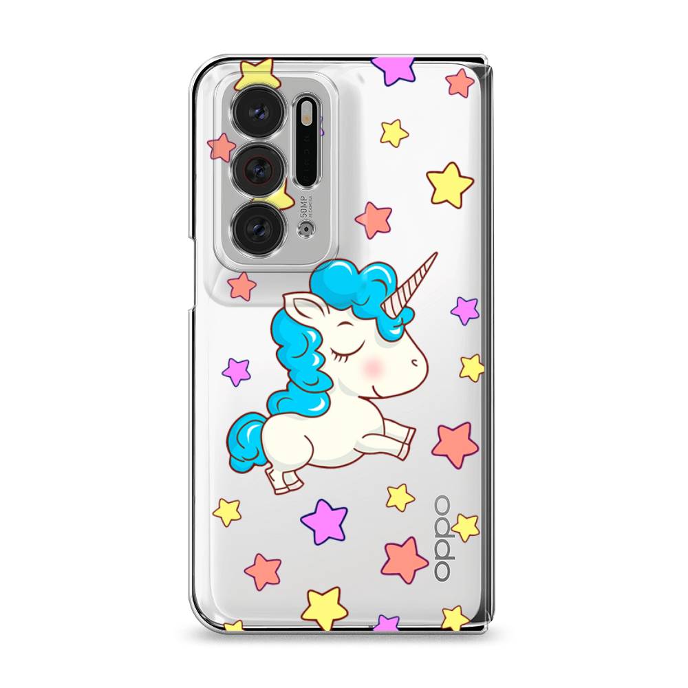 

Чехол Awog на Oppo Find N "Звездный единорог", Разноцветный, 259650-2