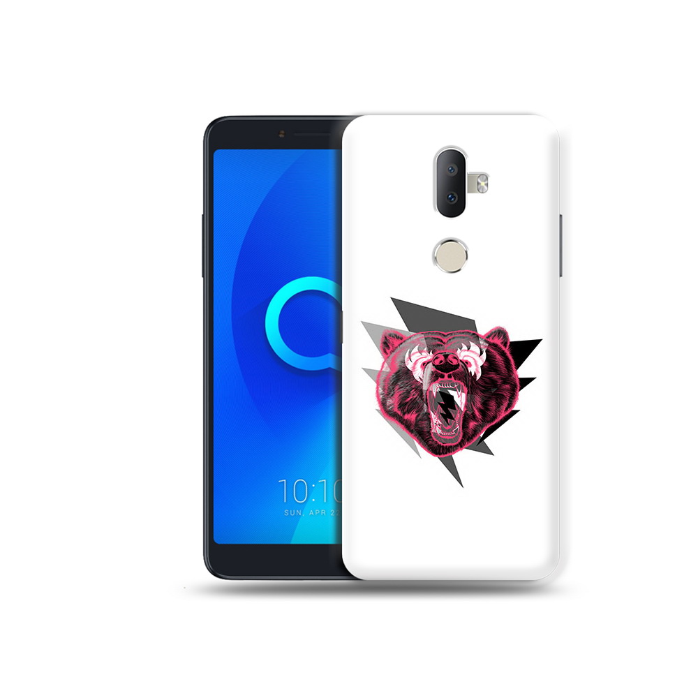 

Чехол MyPads Tocco для Alcatel 3V грозовой медведь, Прозрачный, Tocco