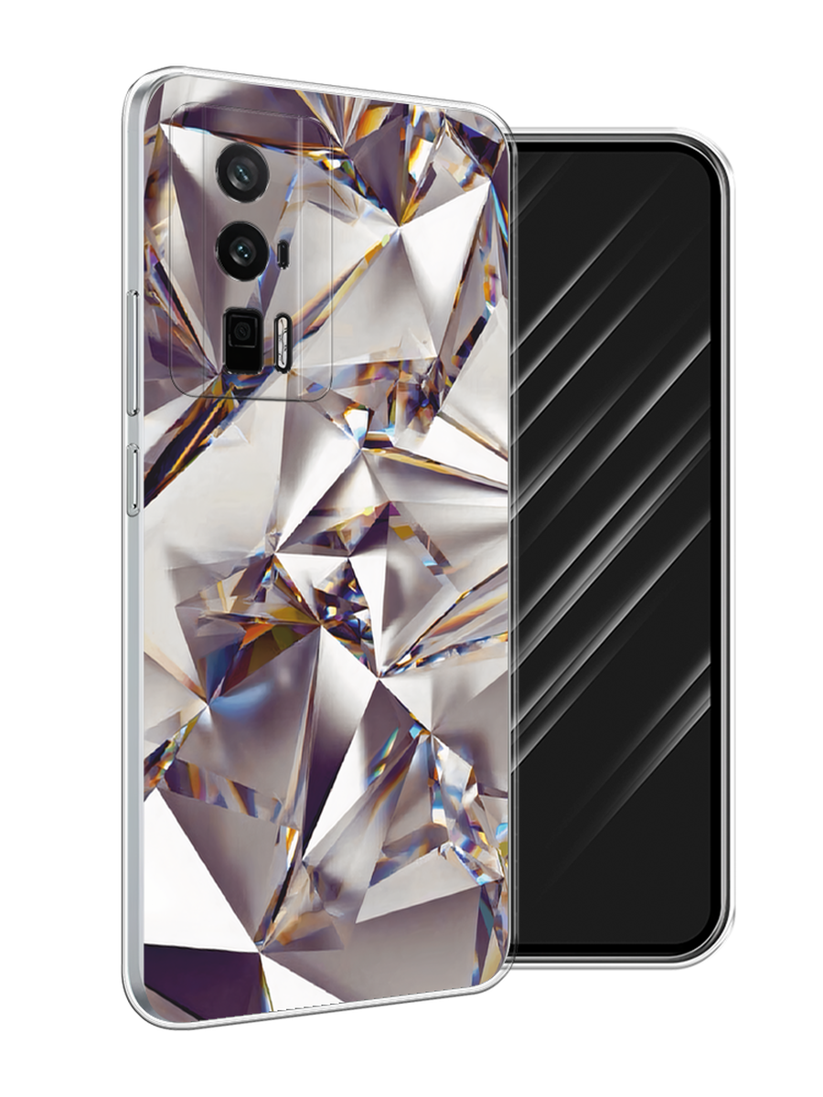 

Чехол Awog на Xiaomi Redmi K60/Poco F5 Pro "Бриллианты", Серебристый;бежевый, 318850-1