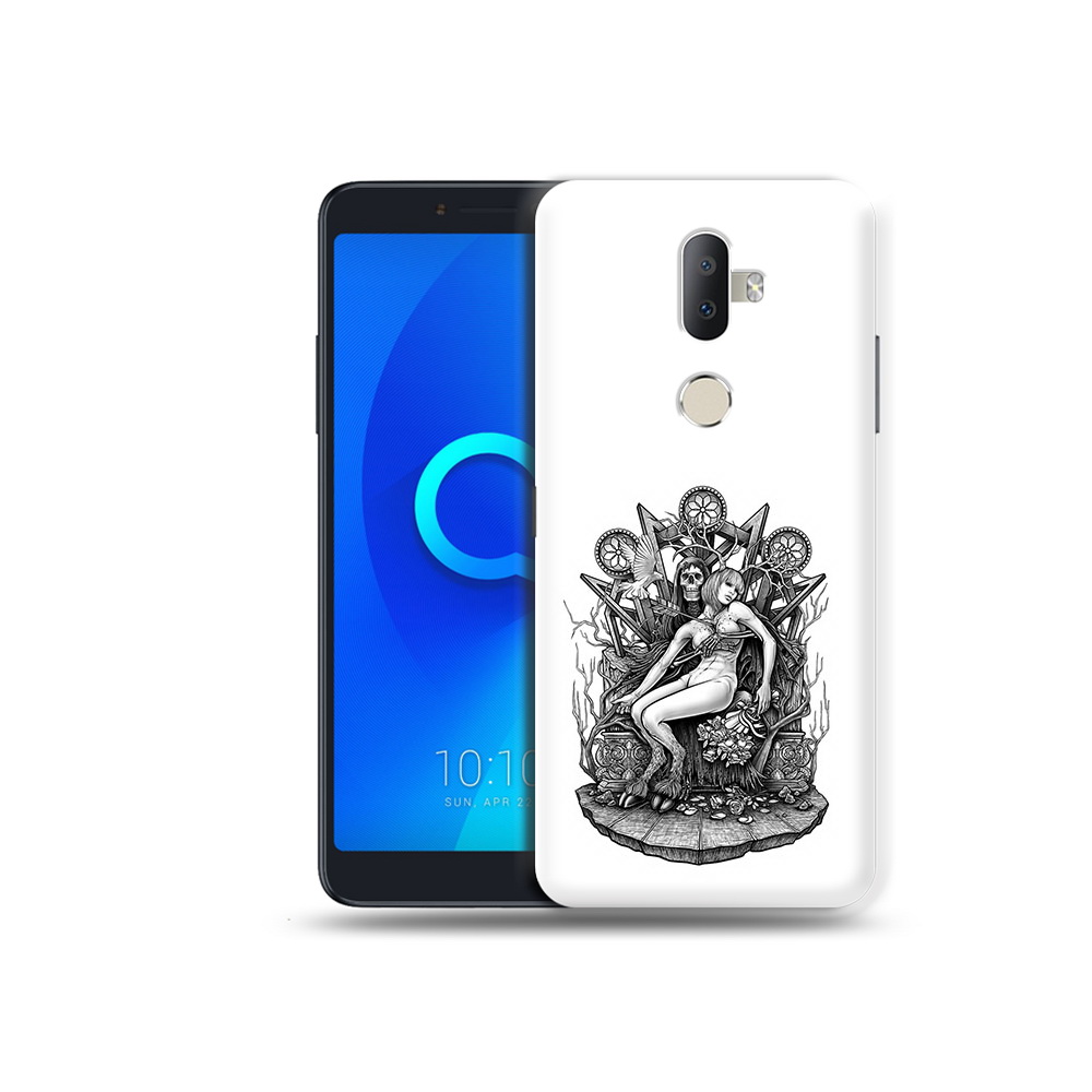 

Чехол MyPads Tocco для Alcatel 3V девушка на троне, Прозрачный, Tocco