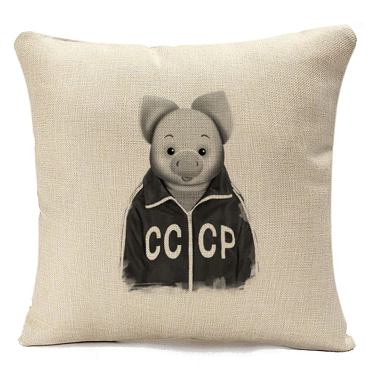 

Подушка бежевая CoolPodarok СССР Пятачок, Бежевый