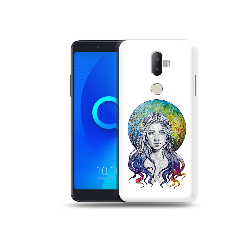 

Чехол MyPads Tocco для Alcatel 3V девушка с красивыми волосами, Прозрачный, Tocco