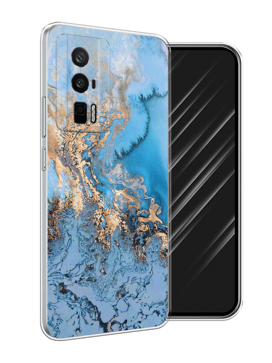 

Чехол Awog на Xiaomi Redmi K60/Poco F5 Pro "Морозная лавина синяя", Серебристый, 318850-1
