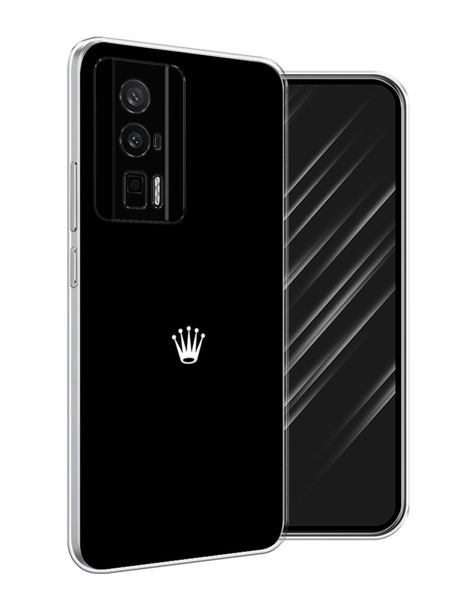 

Чехол Awog на Xiaomi Redmi K60/Poco F5 Pro "Белая корона на черном фоне", Черный, 318850-1