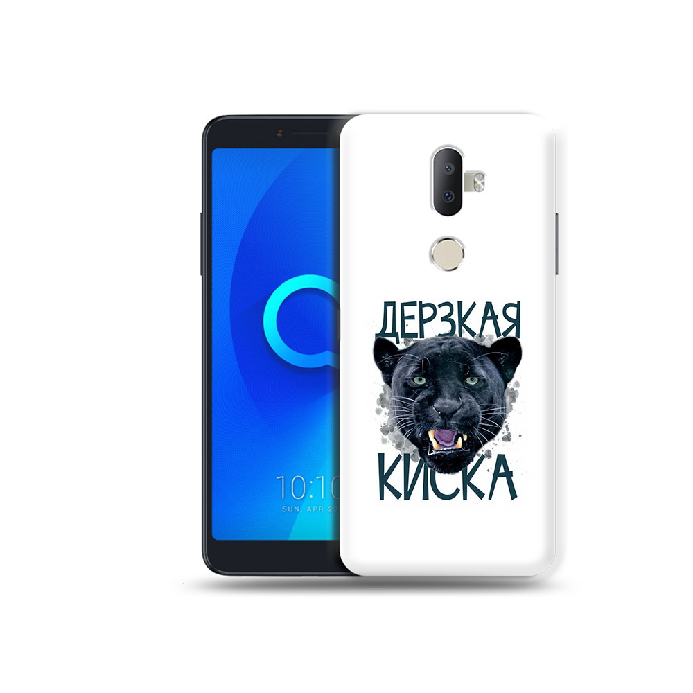 

Чехол MyPads Tocco для Alcatel 3V дерзкая киска, Прозрачный, Tocco