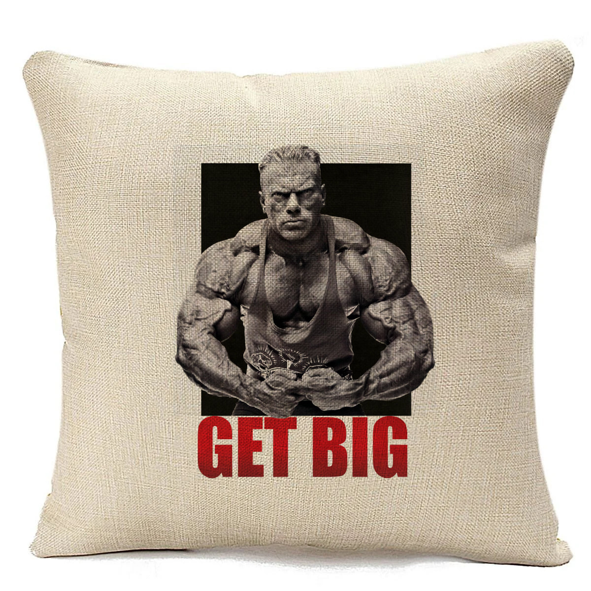 фото Подушка бежевая coolpodarok get big.спорт