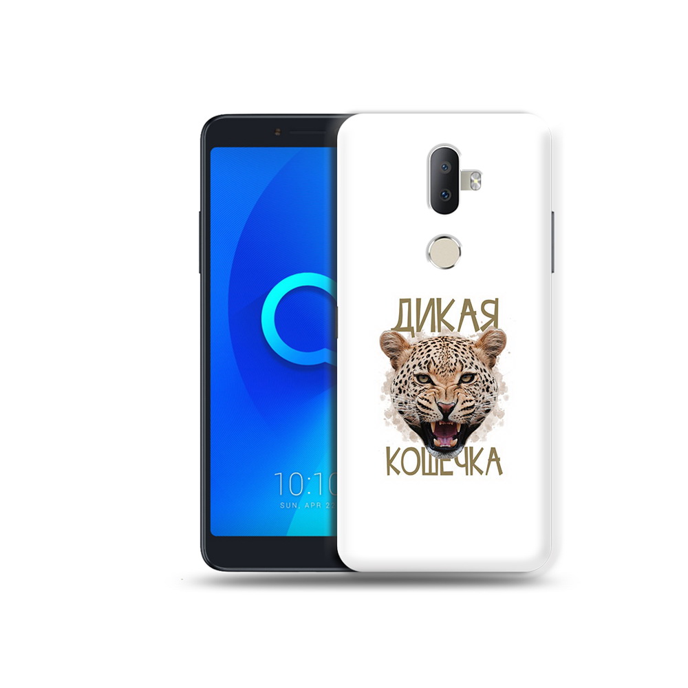 

Чехол MyPads Tocco для Alcatel 3V дикая кошечка, Прозрачный, Tocco
