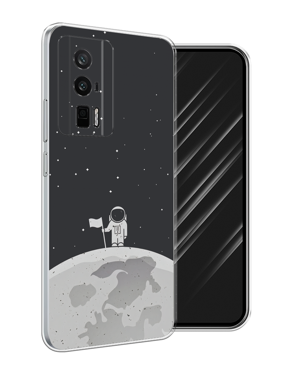 

Чехол Awog на Xiaomi Redmi K60/Poco F5 Pro "Первый на Луне", Черный, 318850-1