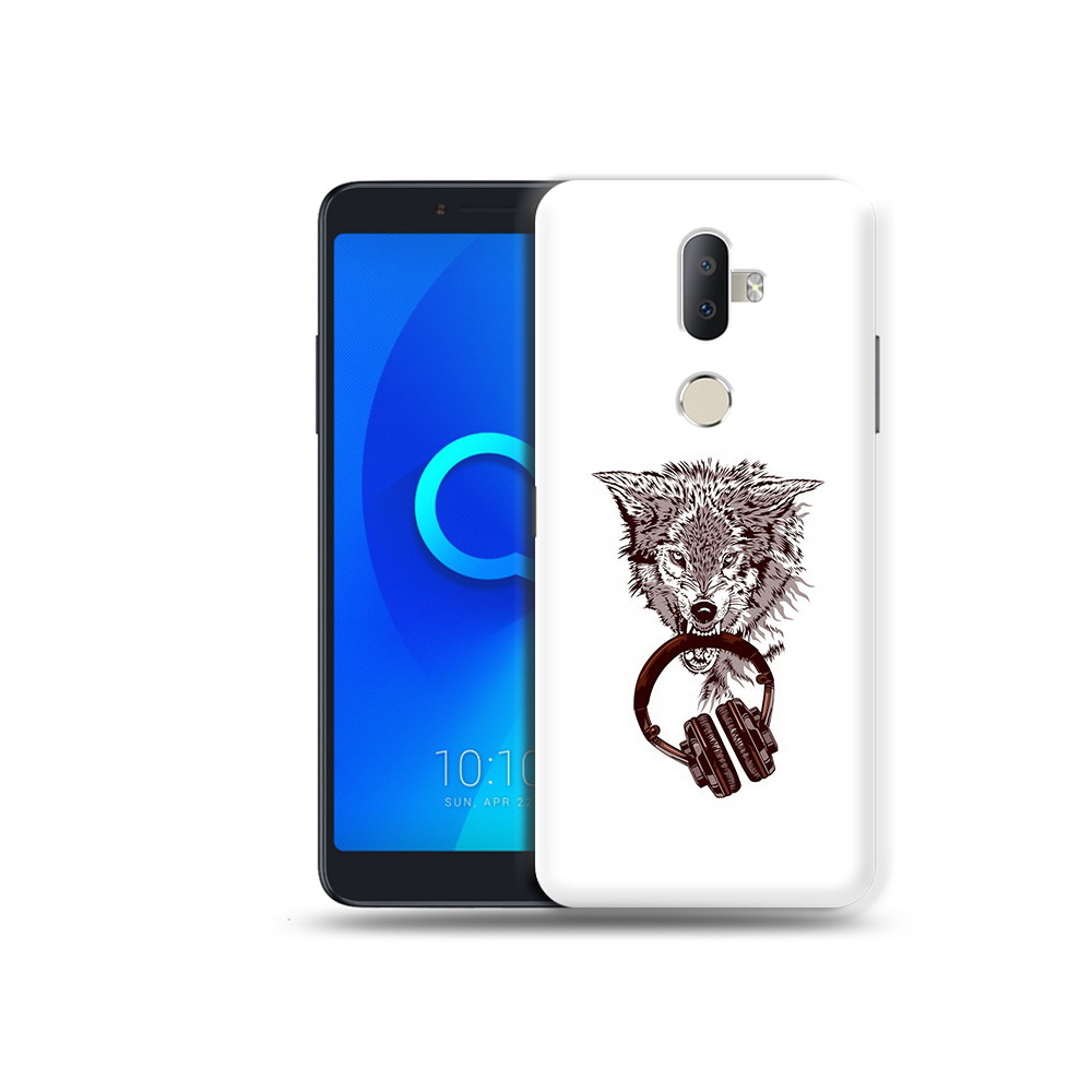 

Чехол MyPads Tocco для Alcatel 3V дикий волк, Прозрачный, Tocco