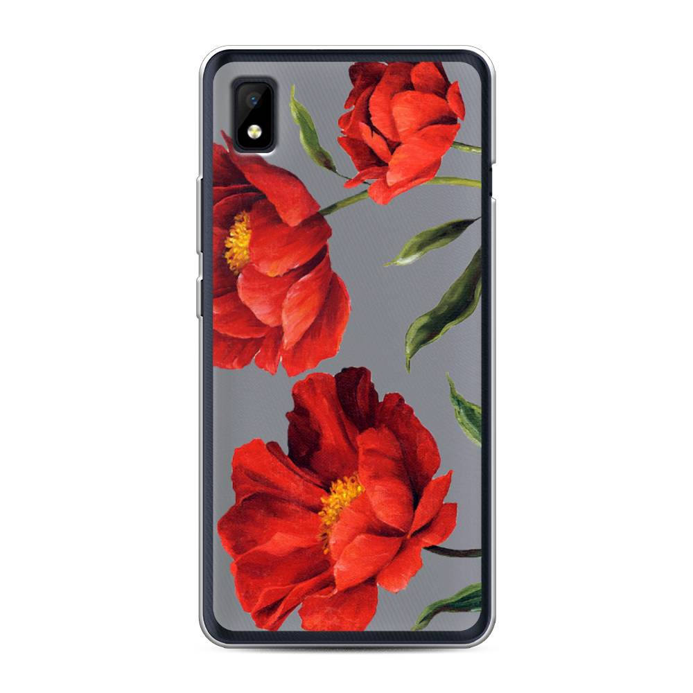 

Чехол Awog на ZTE Blade L210 / ЗТЕ Блэйд L210 "Красные маки", Разноцветный, 134150-8