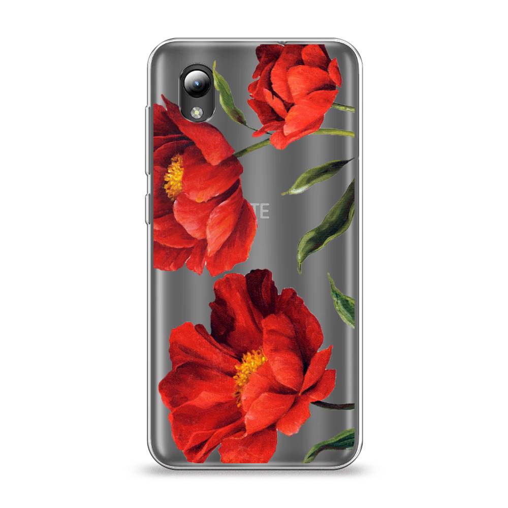 

Чехол Awog на ZTE Blade L8 / ЗТЕ Блэйд L8 "Красные маки", Разноцветный, 132850-8