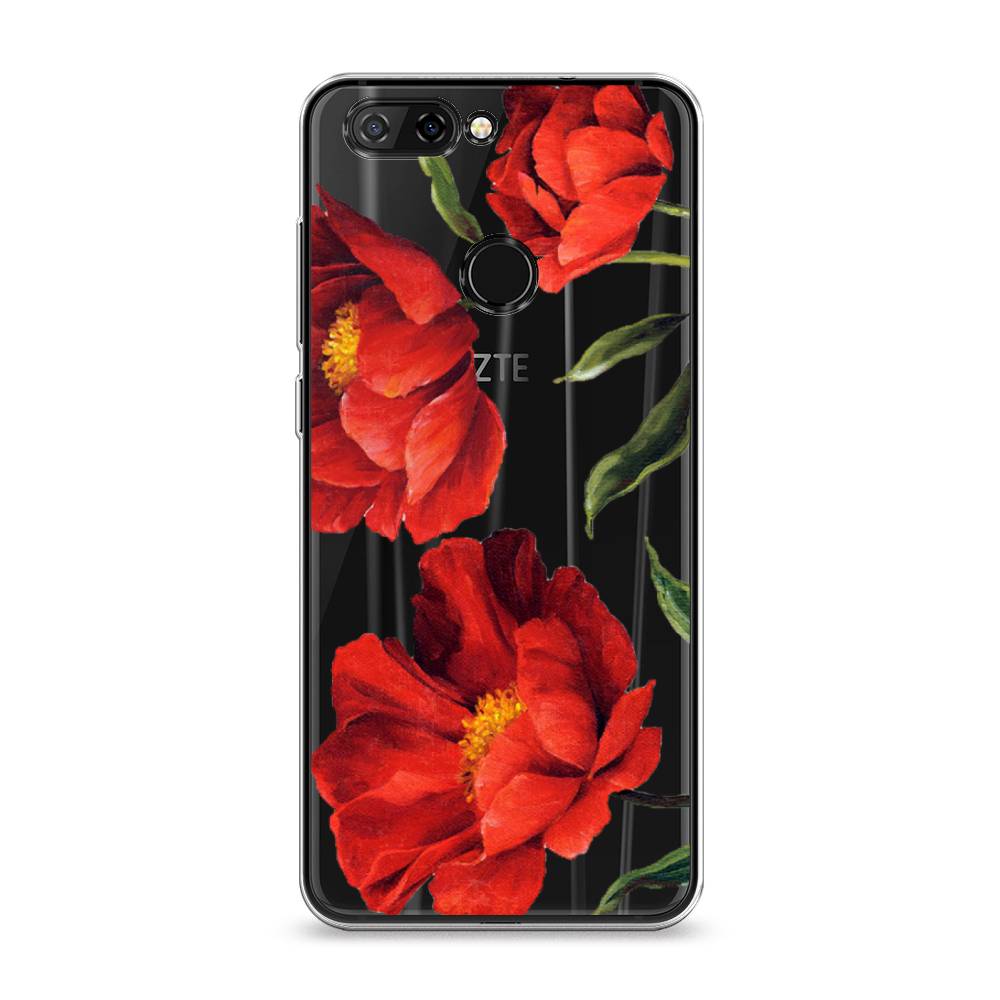 

Чехол Awog на ZTE Blade V9 / ЗТЕ Блэйд V9 "Красные маки", Разноцветный, 132450-8