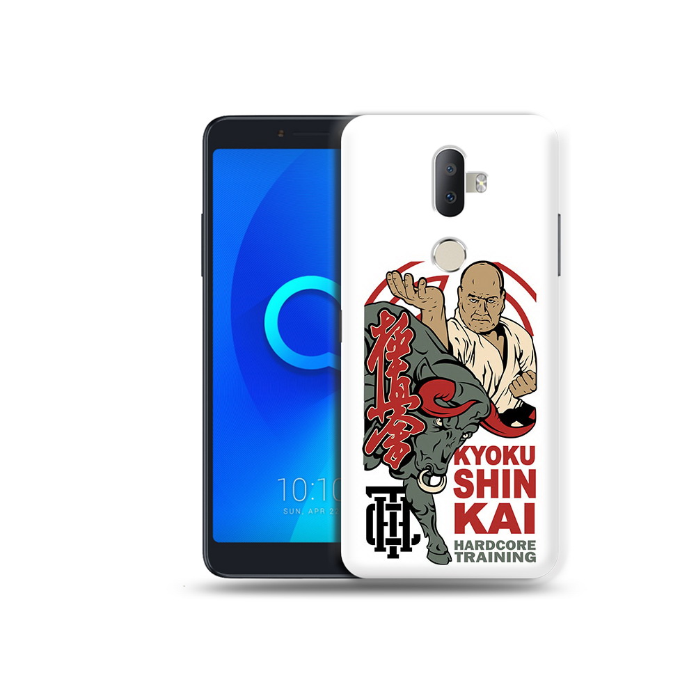 

Чехол MyPads Tocco для Alcatel 3V единоборства рисунок, Прозрачный, Tocco