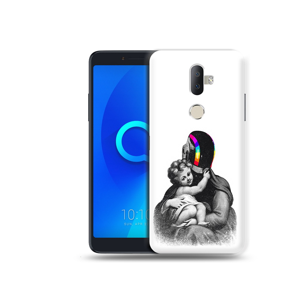 

Чехол MyPads Tocco для Alcatel 3V защитник в шлеме, Прозрачный, Tocco