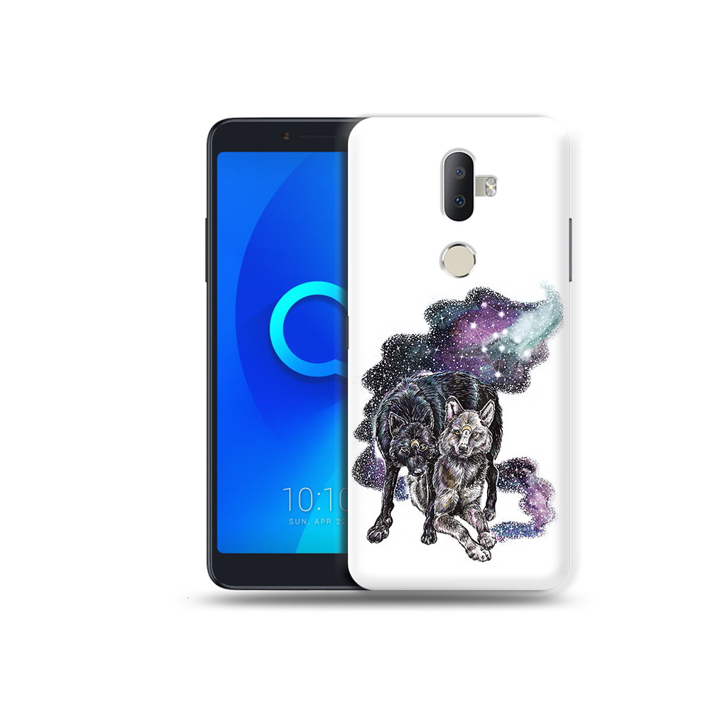 

Чехол MyPads Tocco для Alcatel 3V звездные волки, Прозрачный, Tocco
