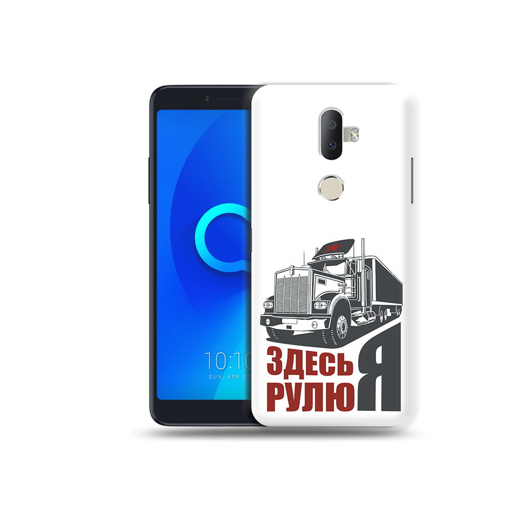 

Чехол MyPads Tocco для Alcatel 3V здесь я рулю, Прозрачный, Tocco