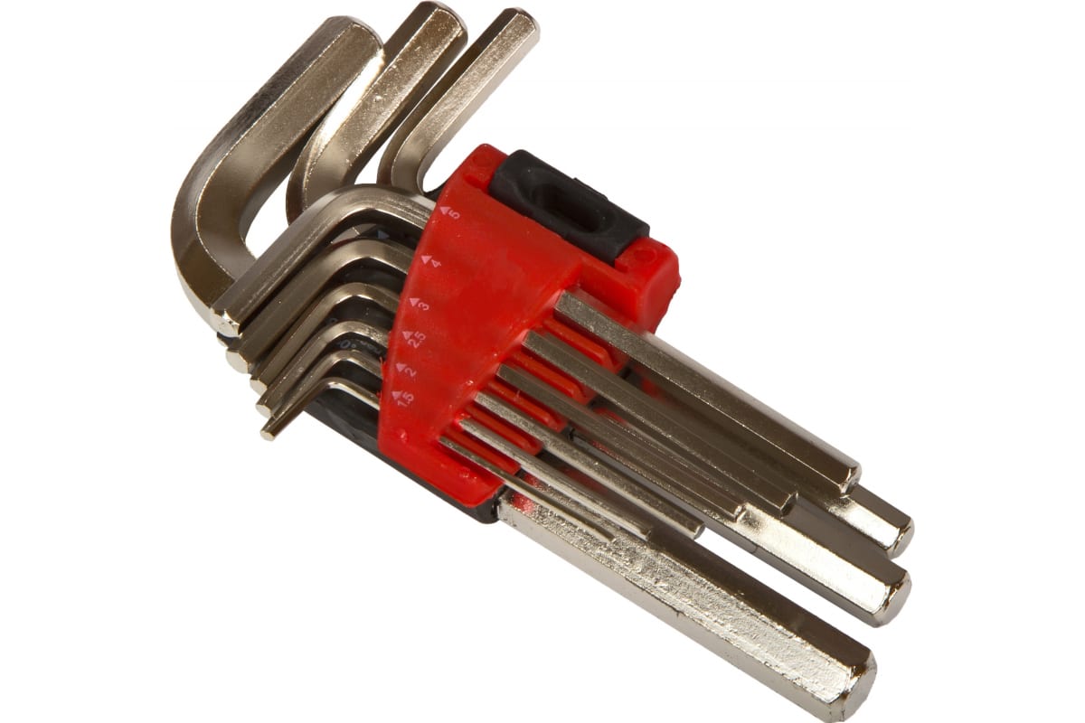 Ключи L-образные Novocraft 1,5-10 мм 9 шт