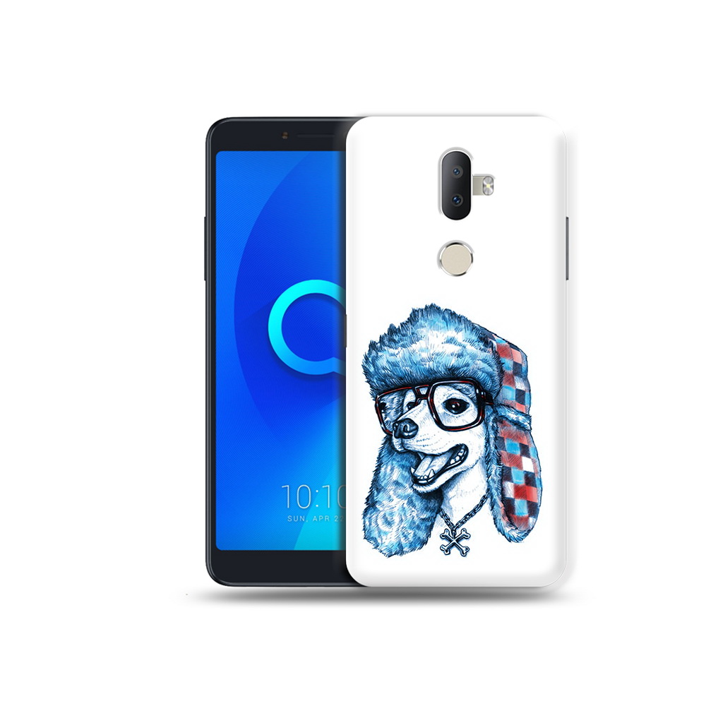 

Чехол MyPads Tocco для Alcatel 3V зимний пес, Прозрачный, Tocco