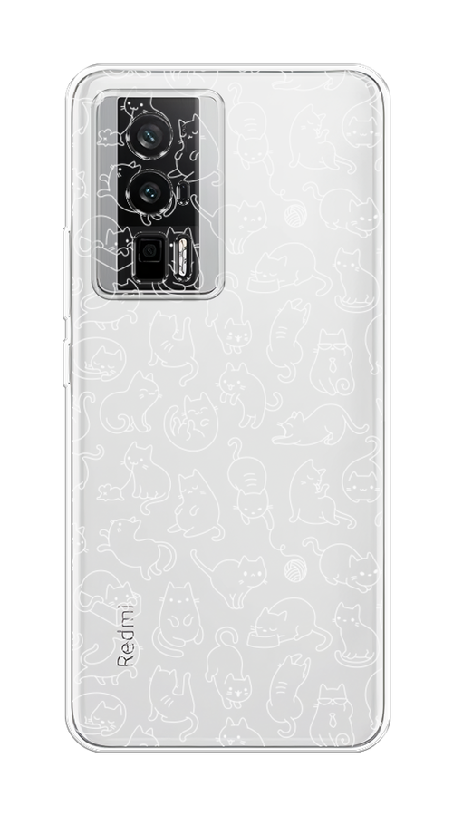 

Чехол Awog на Xiaomi Redmi K60, Poco F5 Pro "Шкодливые котики", Прозрачный;бежевый, 318850-1