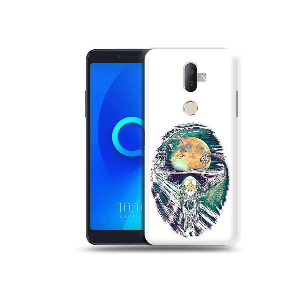 

Чехол MyPads Tocco для Alcatel 3V зубастое существо абстракция, Прозрачный, Tocco