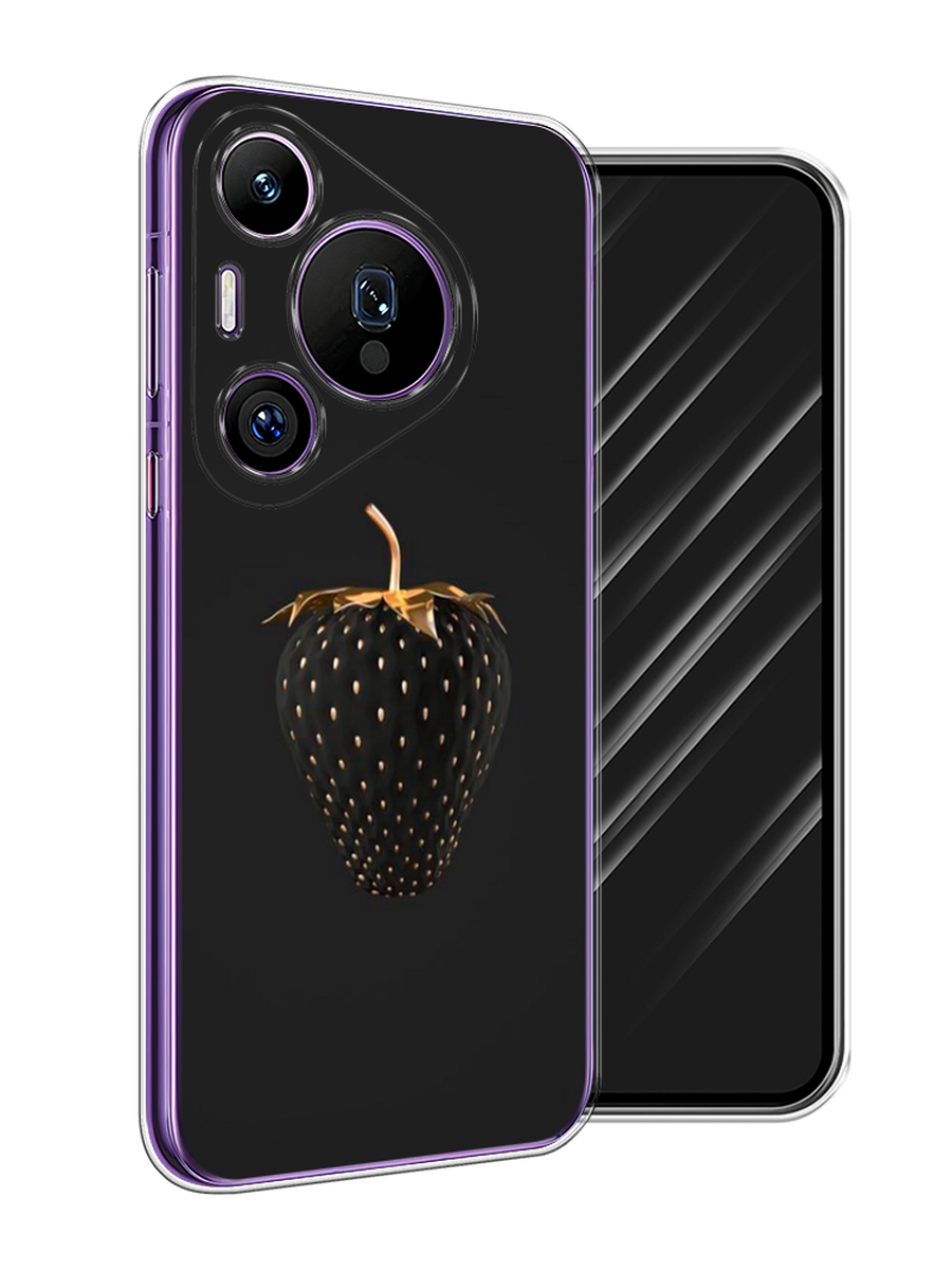 

Чехол Awog на Huawei Pura 70 Pro/70 Pro Plus "Черно-золотая клубника", Черный;золотистый, 6124450-1