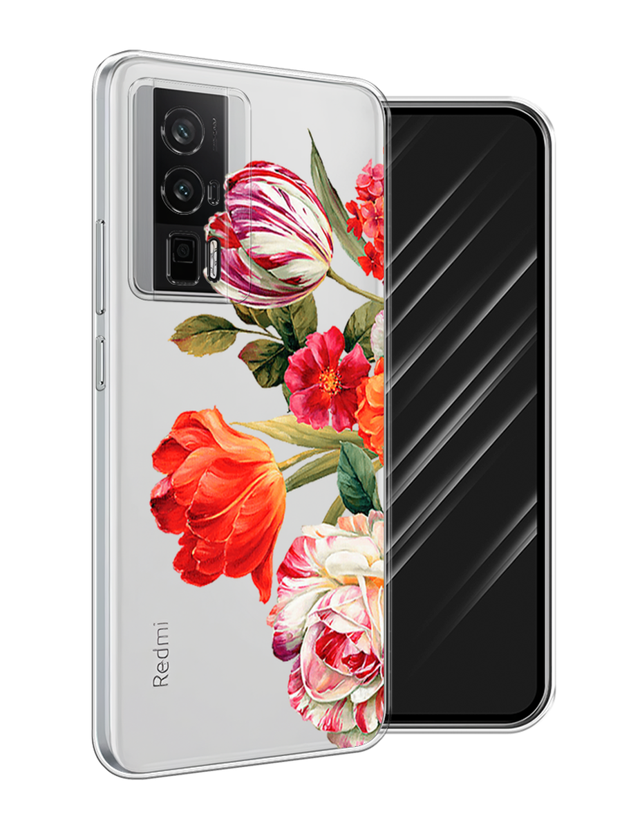 

Чехол Awog на Xiaomi Redmi K60/Poco F5 Pro "Весенний букет", Красный;розовый;зеленый, 318850-1
