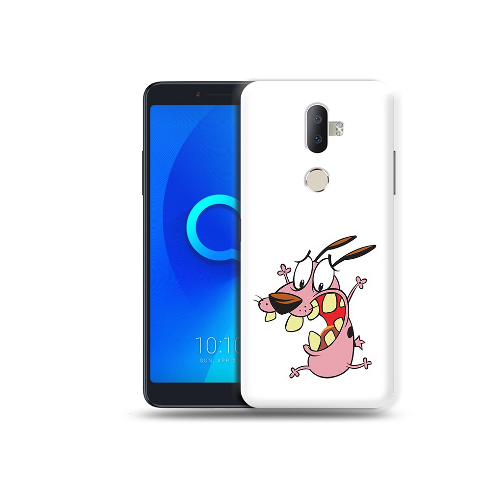 

Чехол MyPads Tocco для Alcatel 3V зубастый бобик, Прозрачный, Tocco