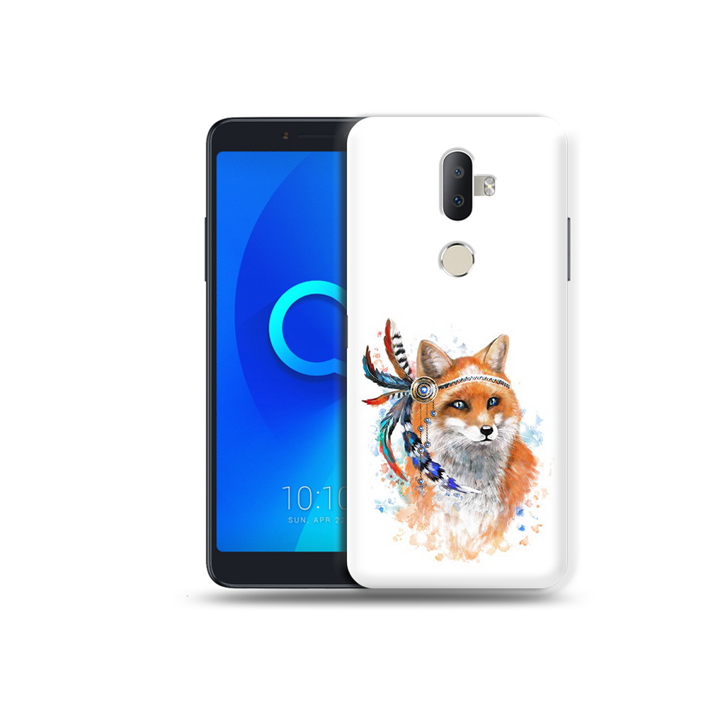 

Чехол MyPads Tocco для Alcatel 3V инду лиса, Прозрачный, Tocco